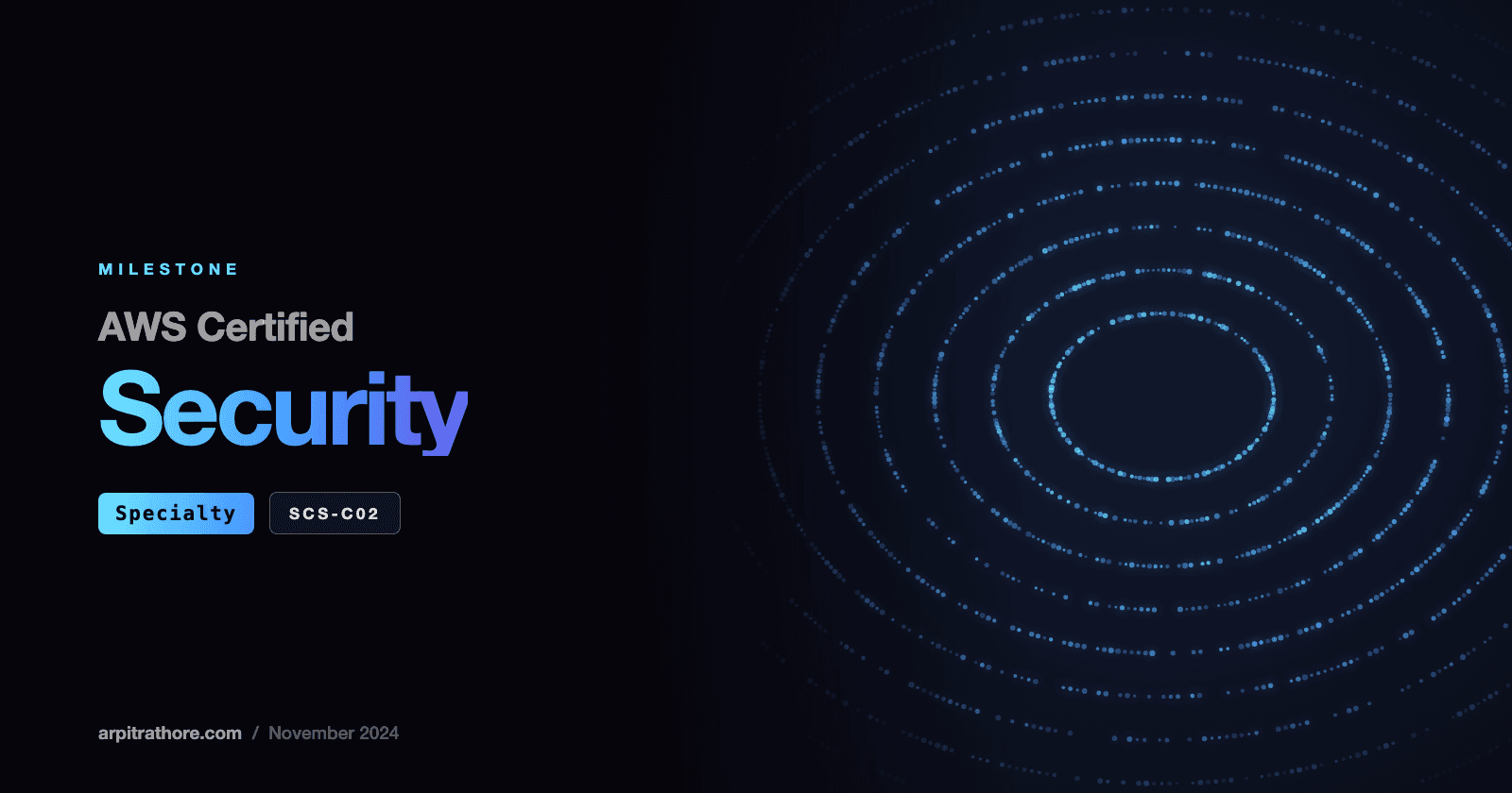 Milestone: Passing the AWS Certified Security – Specialty (SCS-C02) Exam