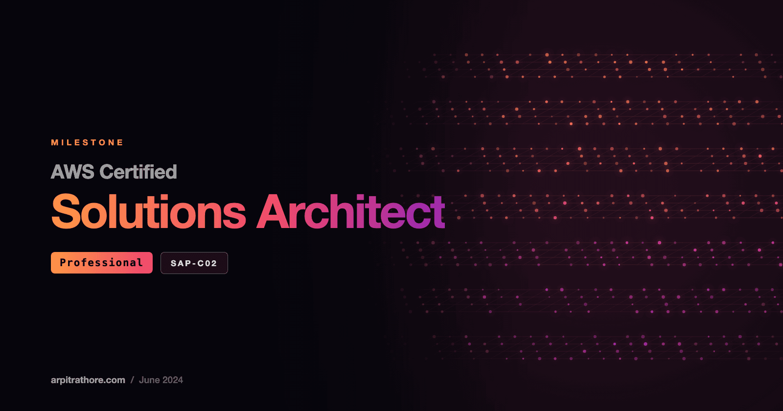 Milestone: Passing the AWS Certified Solutions Architect – Professional (SAP-C02) Exam