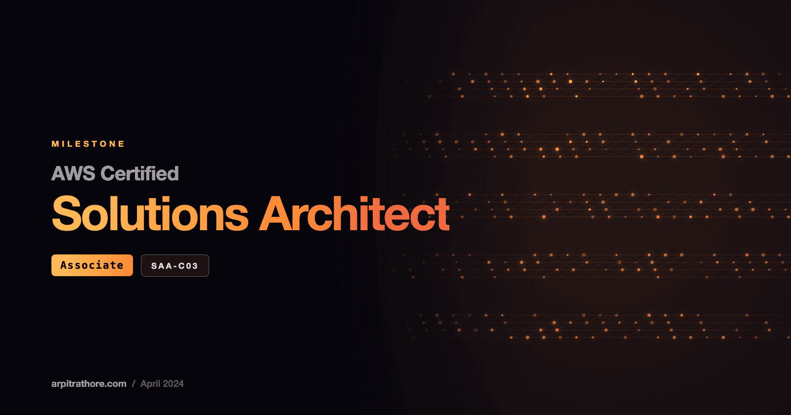 Milestone: Passing the AWS Certified Solutions Architect – Associate (SAA-C03) Exam