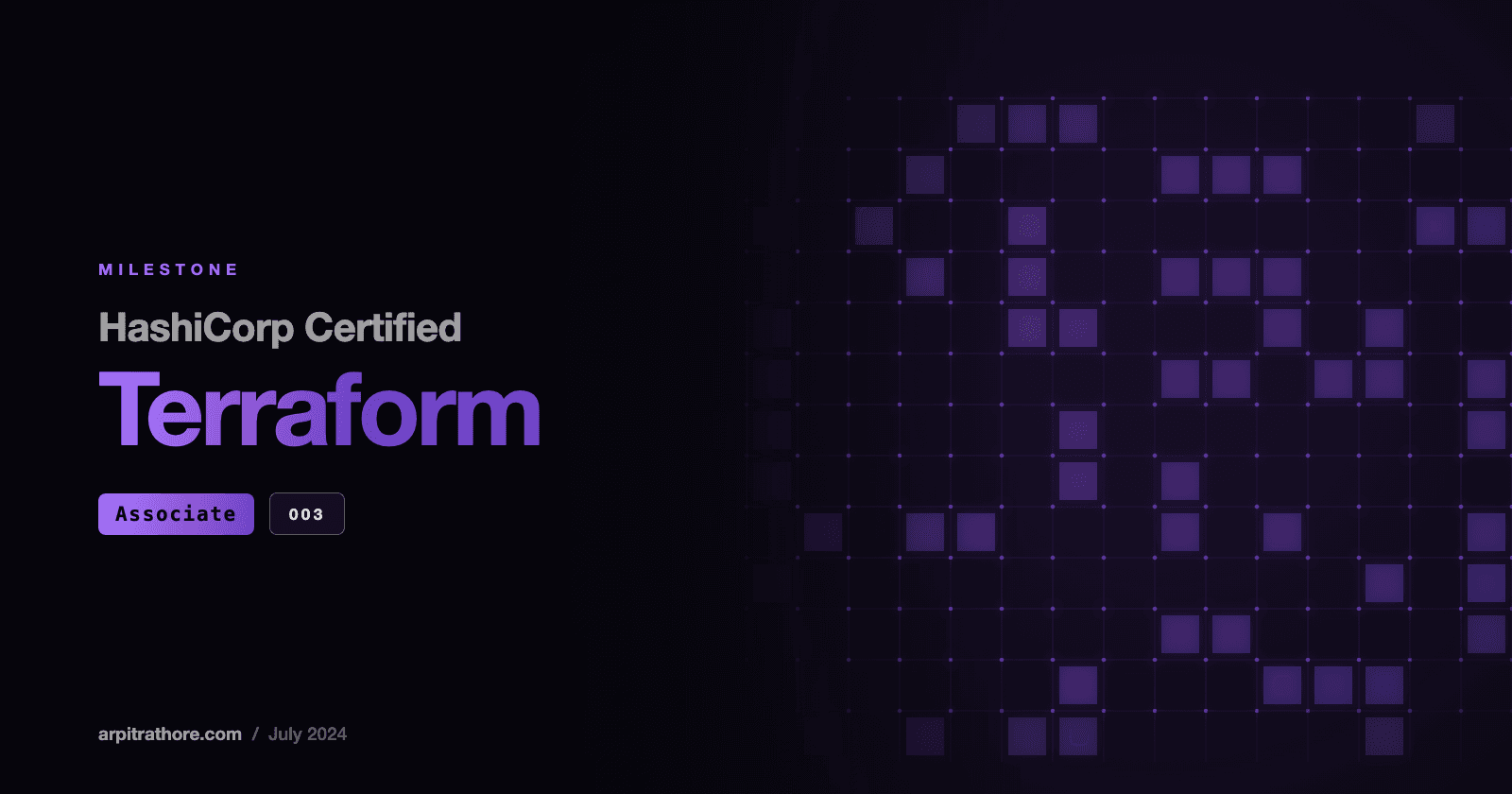Milestone: Passing the HashiCorp Certified Terraform Associate Exam